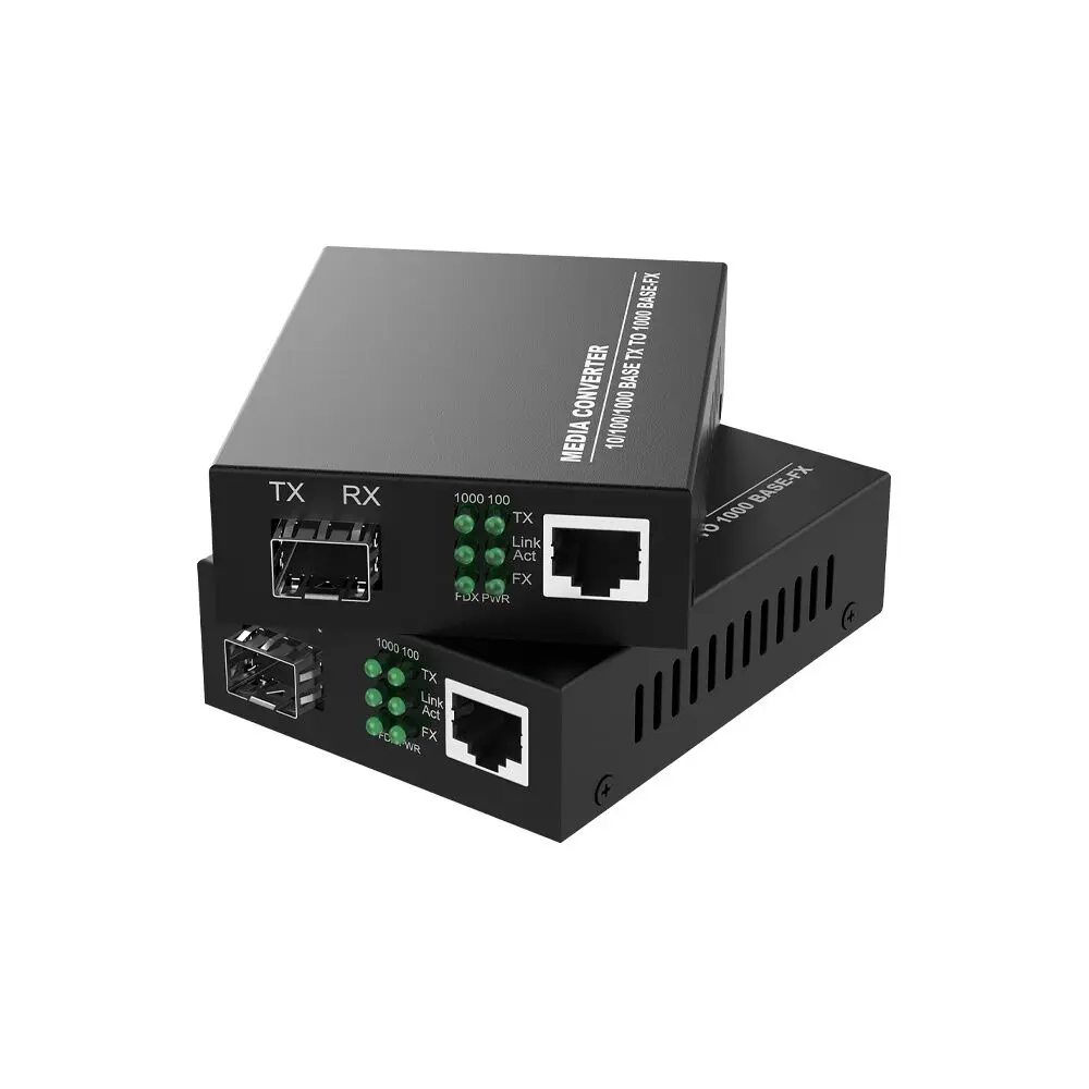 MEDIA CONVERTER 20KM BASE 1000 - PAR A y B (OPTIFIBER)