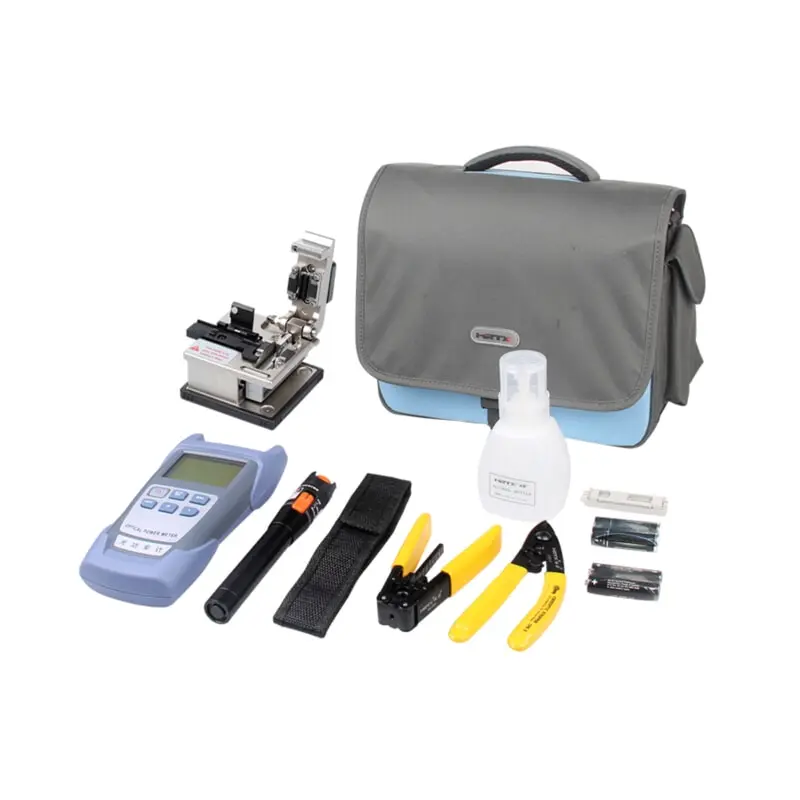 KIT FTTH SNT-TK02 COLOR PLOMO MALETIN GRANDE IMPERMEABLE