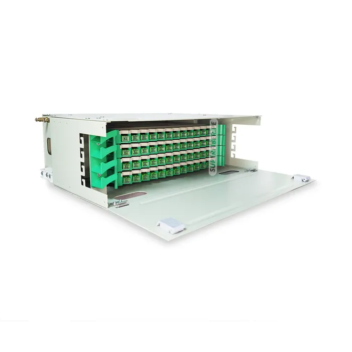[Q00073] ODF PANEL DE CONEXION DE 96 NUCLEOS, TIPO DESLIZANTE SC/APC COLOR BLANCO/VERDE
