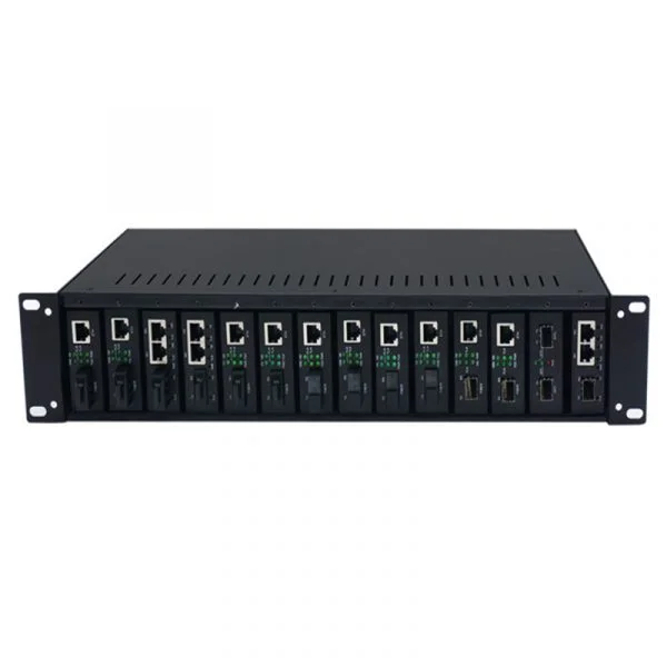 CHASIS PARA MEDIA CONVERTER DE 14 SLOTS (OPTIFIBER)