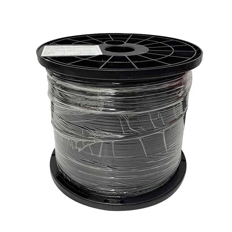 FIBRA DROP CABLE 2 HILOS , GJYXCH-2, G657A2, 1.0 messenger wire, 1km/drum (OPTIFIBER)