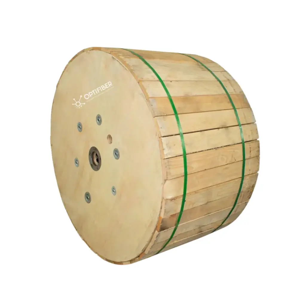 CABLE DE FIBRA OPTICA, ASU-12 HILOS, G652D, DIAMETRO 7mm - SPAN 100M, 4KM/DRUM (OPTIFIBER)