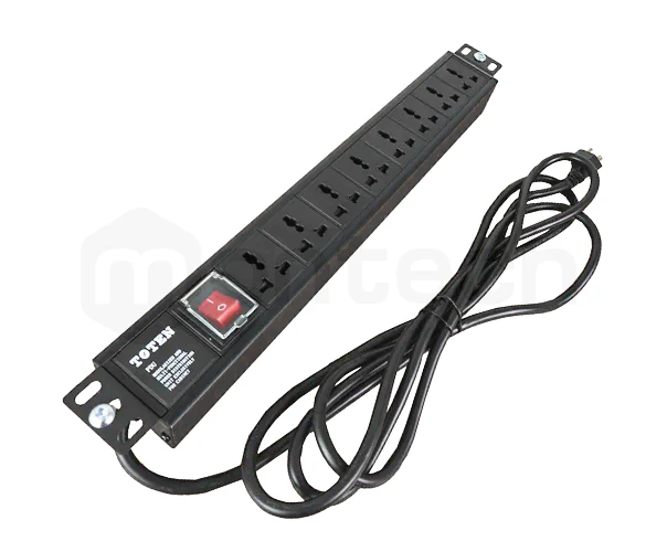 PDU Power Rack tomacorriente 8 tomas / UL PLUG 220- 250V ,15 A / Cable 16AWG x 3Mt