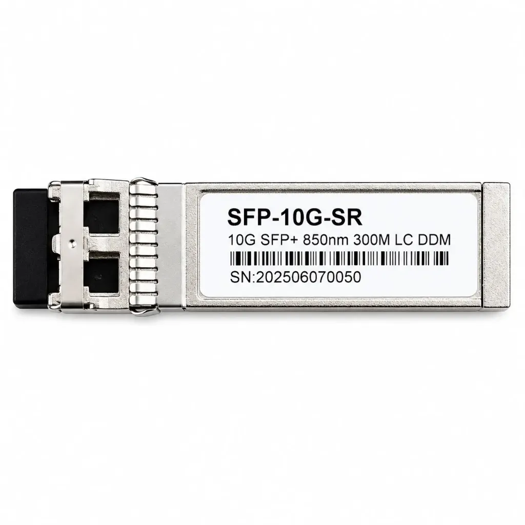 Módulo Tranceiver Multimodo de Fibra Óptica 10Gbps SFP+, LC/UPC OM3 OM4, 10Gbase-SR: 850nm 300m