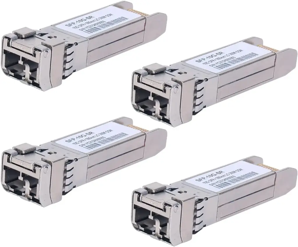 Módulo Transceptor de Fibra Óptica 10Gbps SFP+, LC/UPC OM3 OM4 (10Gbase-SR: 850nm 300m) Lote 2  