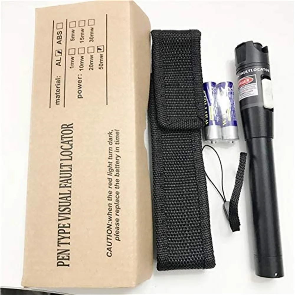 VFL 30KM - 30MW COLOR NEGRO - OPTIFIBER