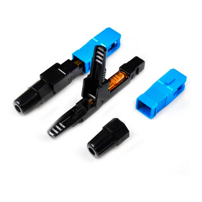 CONECTOR RAPIDO SC/UPC, TIPO COCODRILO TAPA CORTA