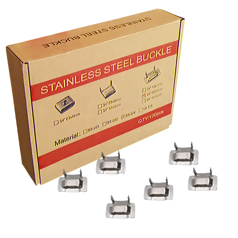 HEBILLA DE ACERO 3/4 BANDINOX, CAJA 100 UNID