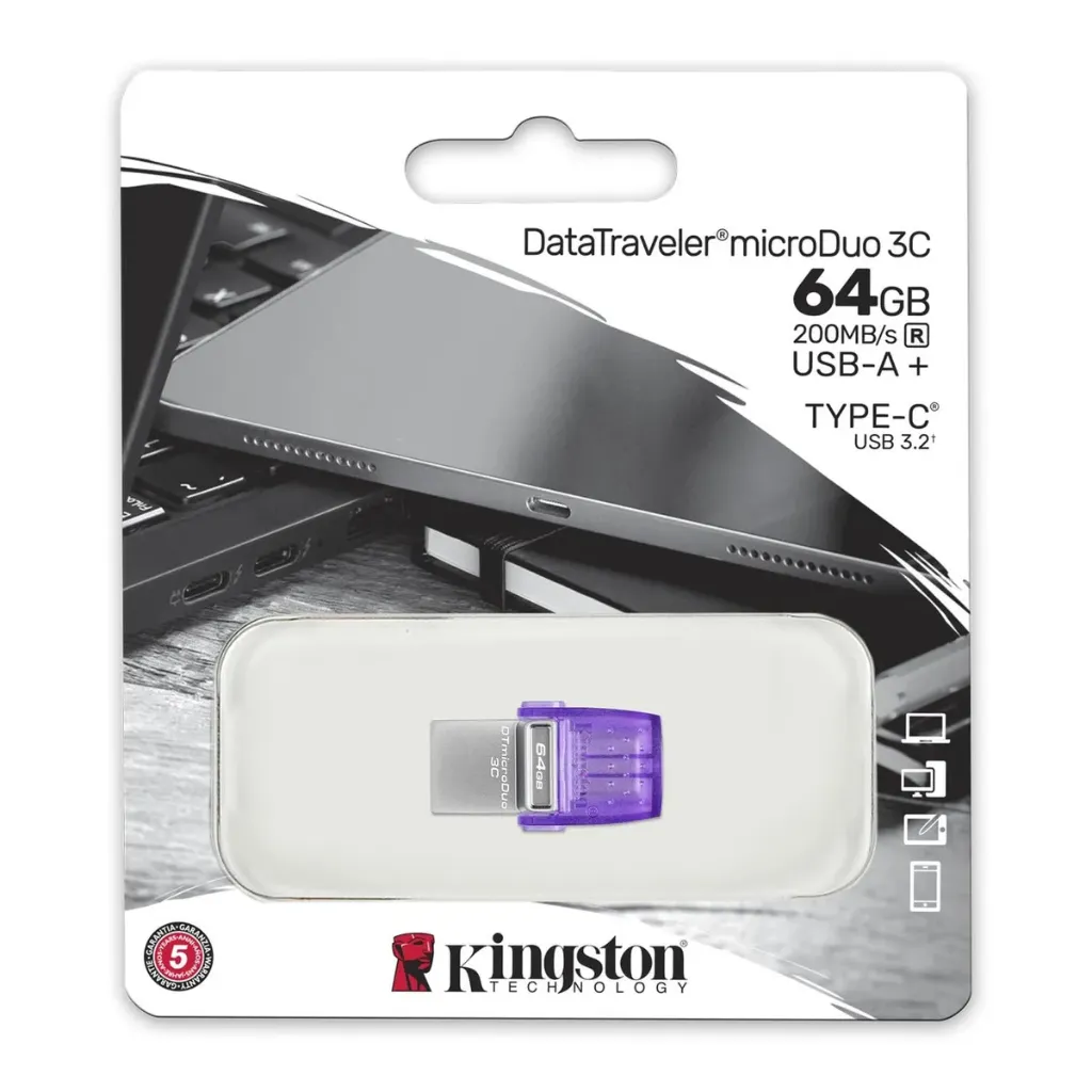 [OPTI00522] USB Duo Kingston 64GB USB 3.2