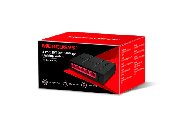 [OPTI00535] TP-LINK MERCUSYS MS105G 5Port 10/100/1000 Desktop Switch