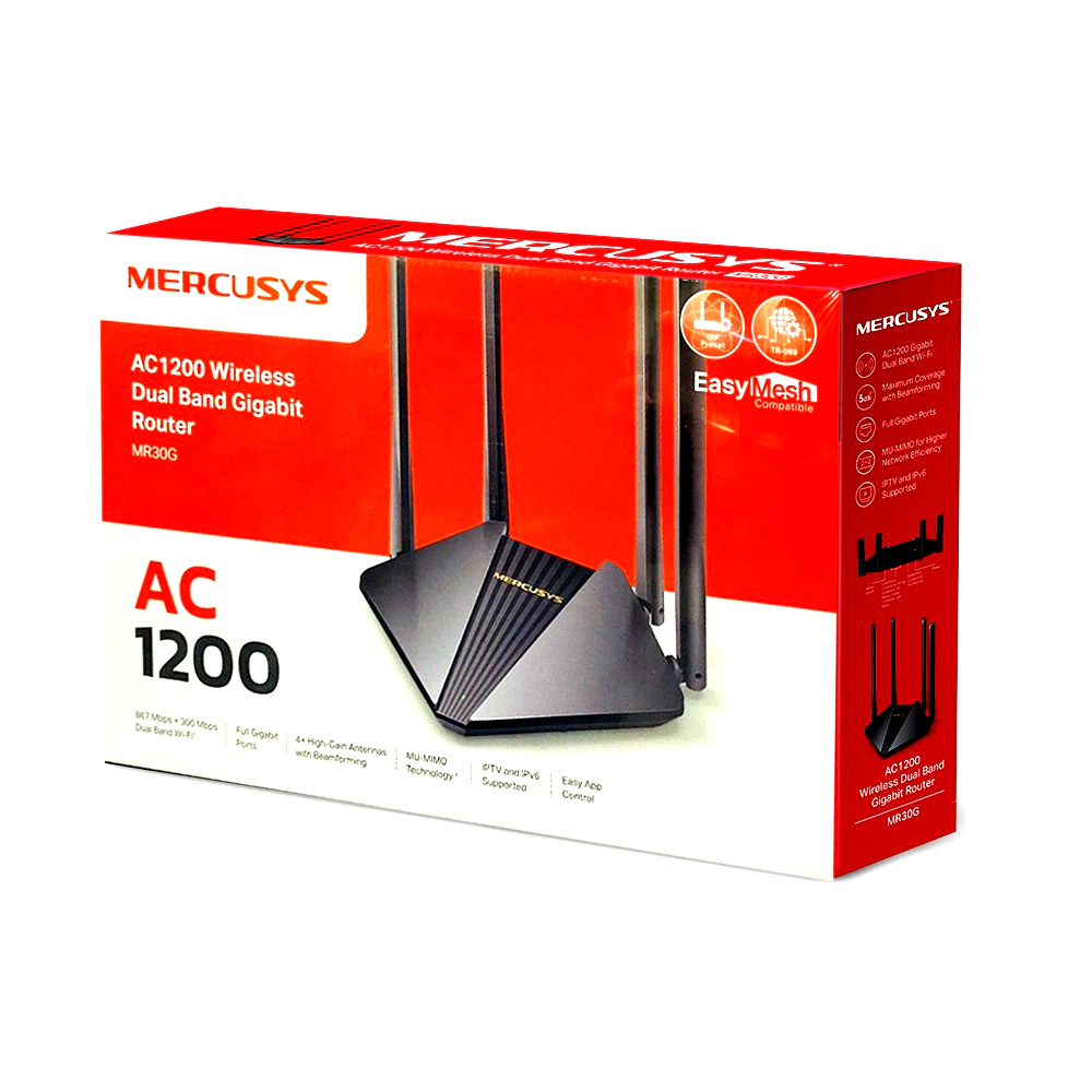 [OPTI00574] Router Mercusys MR30G Wireless Dual Band AC1200 Gigabit