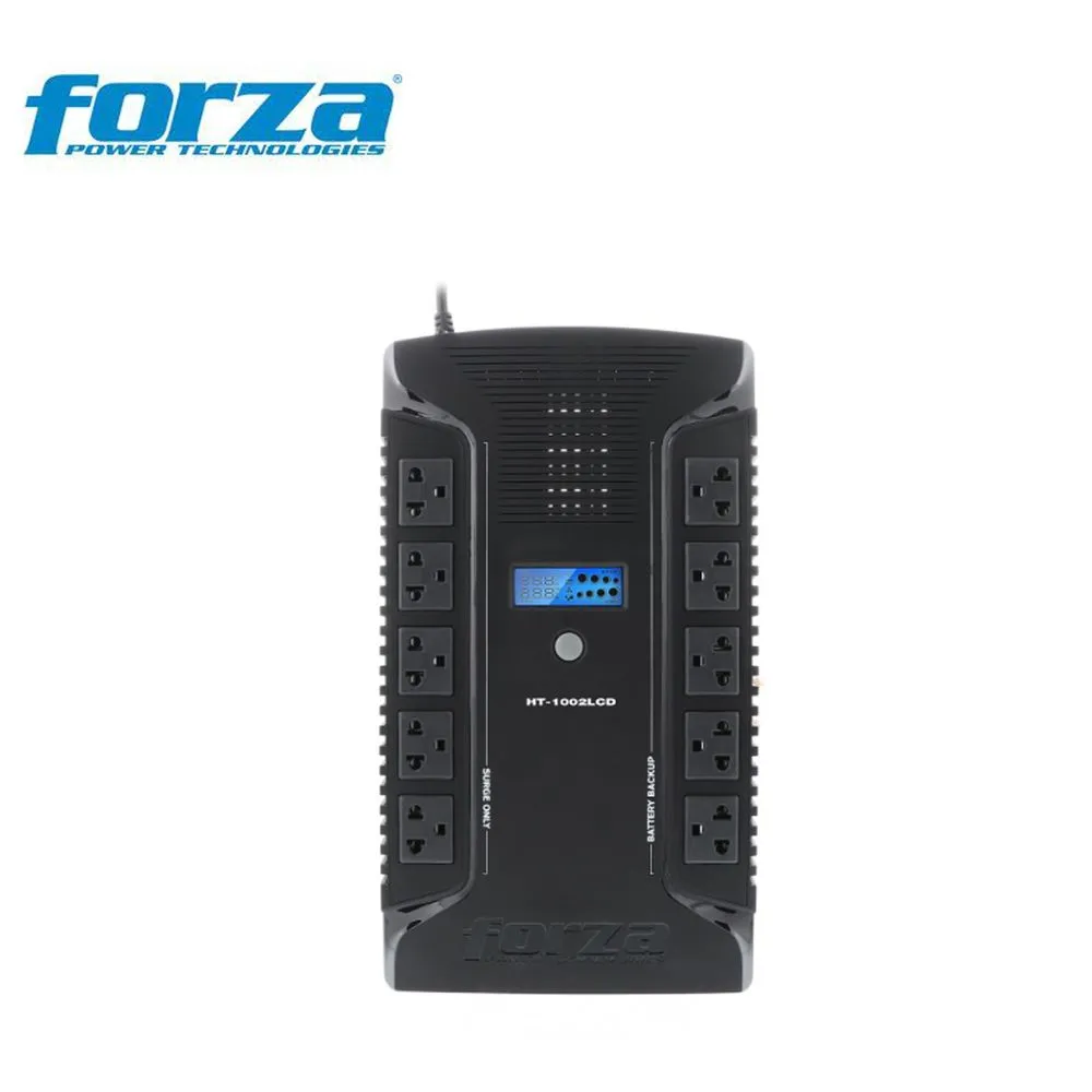 UPS FORZA INTERACTIVA 1000VA/600W, 10 SLDS, COAX, USB, 220V ( HT-1002LCD)