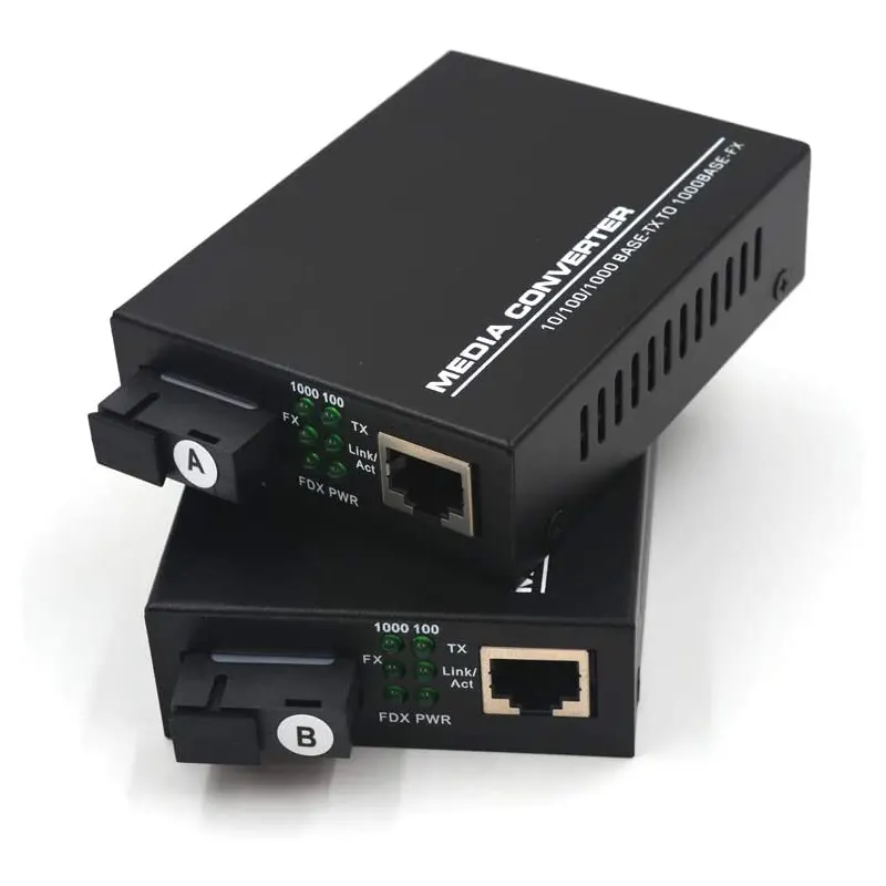 MEDIA CONVERTER A/B 1000M SC 20KM , FUENTE 2 AMPERIOPair Side A+B