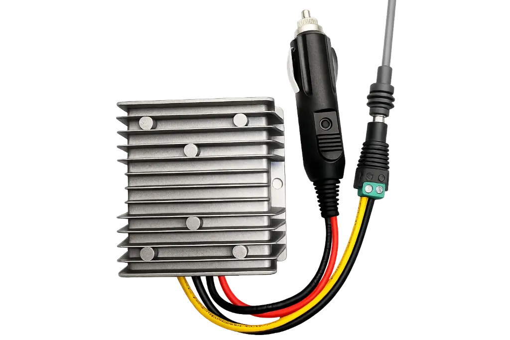 COMBO ELEVADOR DE VOLTAJE 12V A 24V 15AMP 360W + CIGARRERA