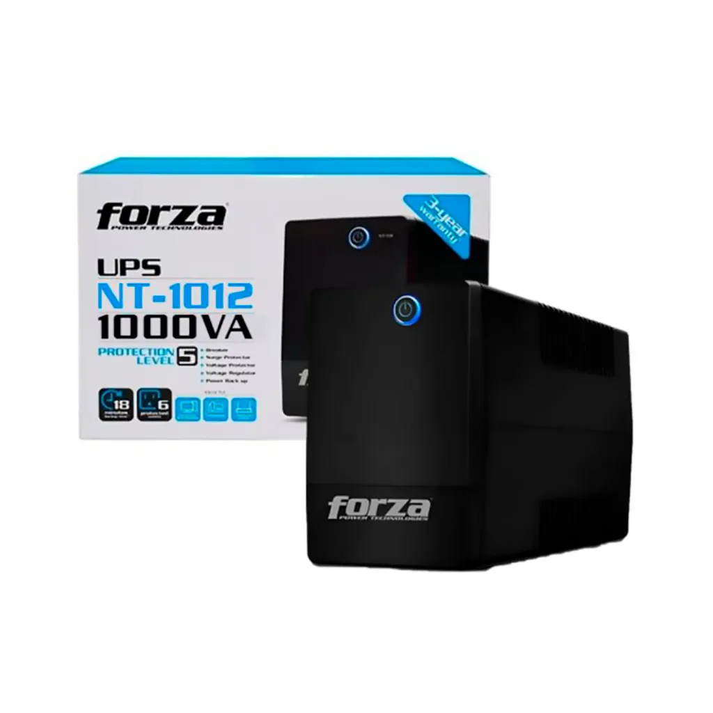 Forza NT-1012U UPS 1000VA/500W 220V 6-NEMA RJ11 45-65Hz
