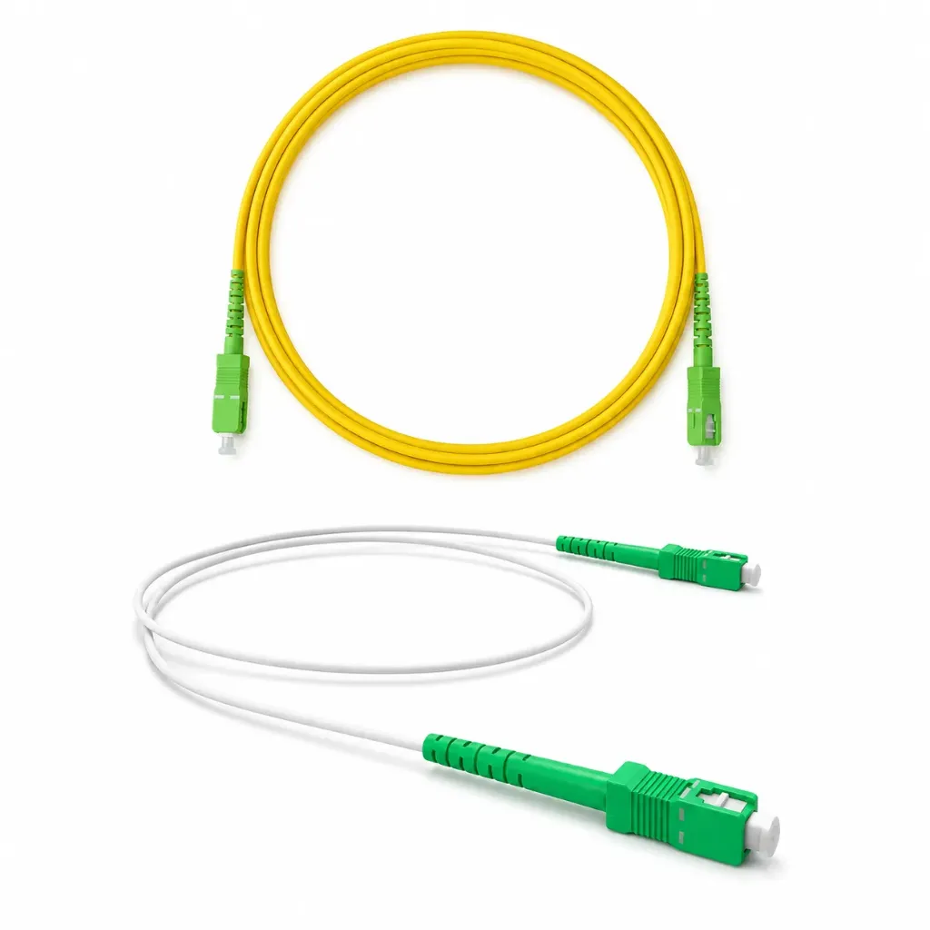 PATCH CORD SC/APC- SC/APC DE 3M BLANCO Y AMARILLO