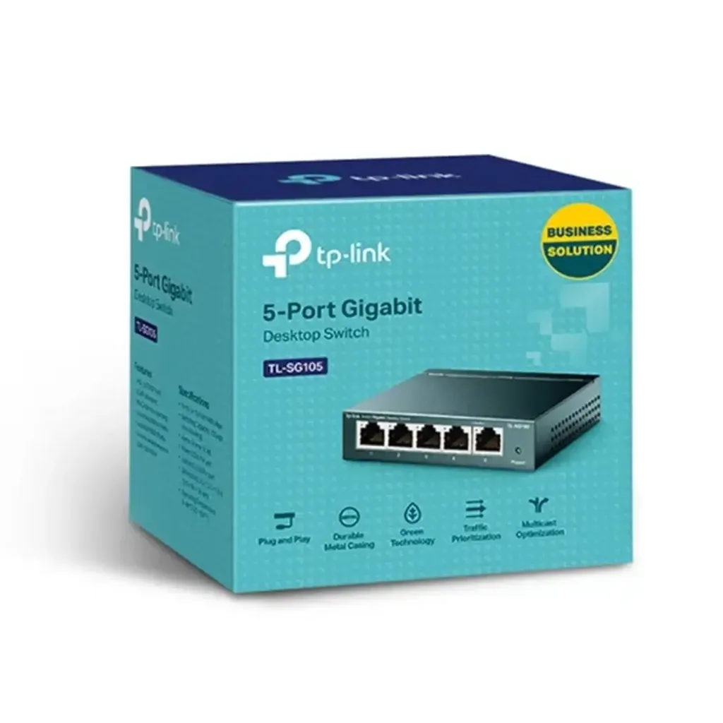 [OPTI00679] TPLINK- TL-SG105 - UNMANAGED GIGA-SWITCH-5-PORT