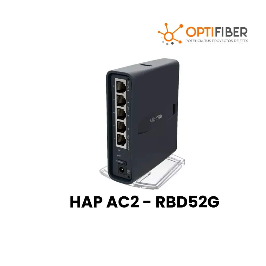 MIKROTIK HAP AC2 - RBD52G-5HACD2HND-TC - ROUTER WI-FI GIGABIT