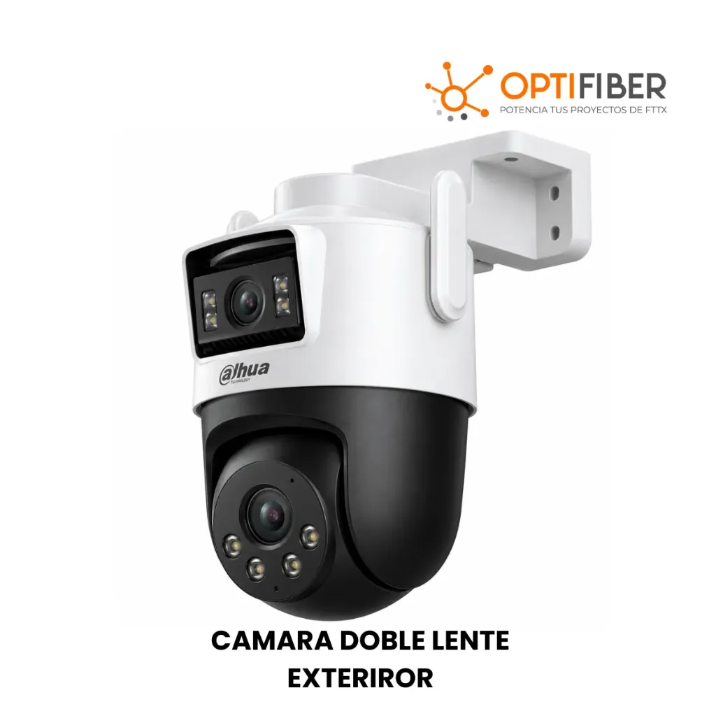 [OPTI00690] DH-P5D-5F-PV CÁMARA WI-FI 6 PT EXTERIOR DOBLE LENTE 5+5MP (FIJA + PT), SMART DUAL LIGHT (IR 30M / LUZ 30M), IP66, AUDIO BIDIRECCIONAL, MICROSD 256GB, IA HUMANO/VEHÍCULO - DAHUA