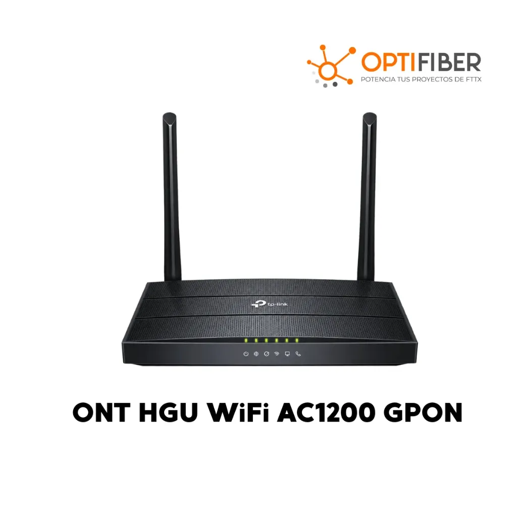 ONT HGU WiFi AC1200 GPON, dual band 300 Mbps en 2.4 GHz y 867 Mbps en 5 GHz - XC220-G3v AGINET