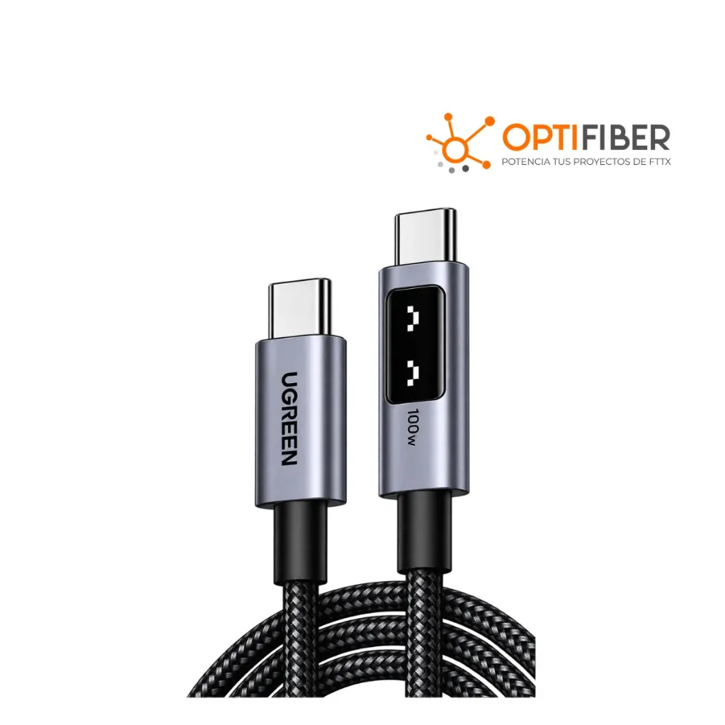 UGREEN-CABLE CARGA RÁPIDA UNO - USB-C A USB-C - PD - 5 A - 2 MTS - PN INTERNA-L509