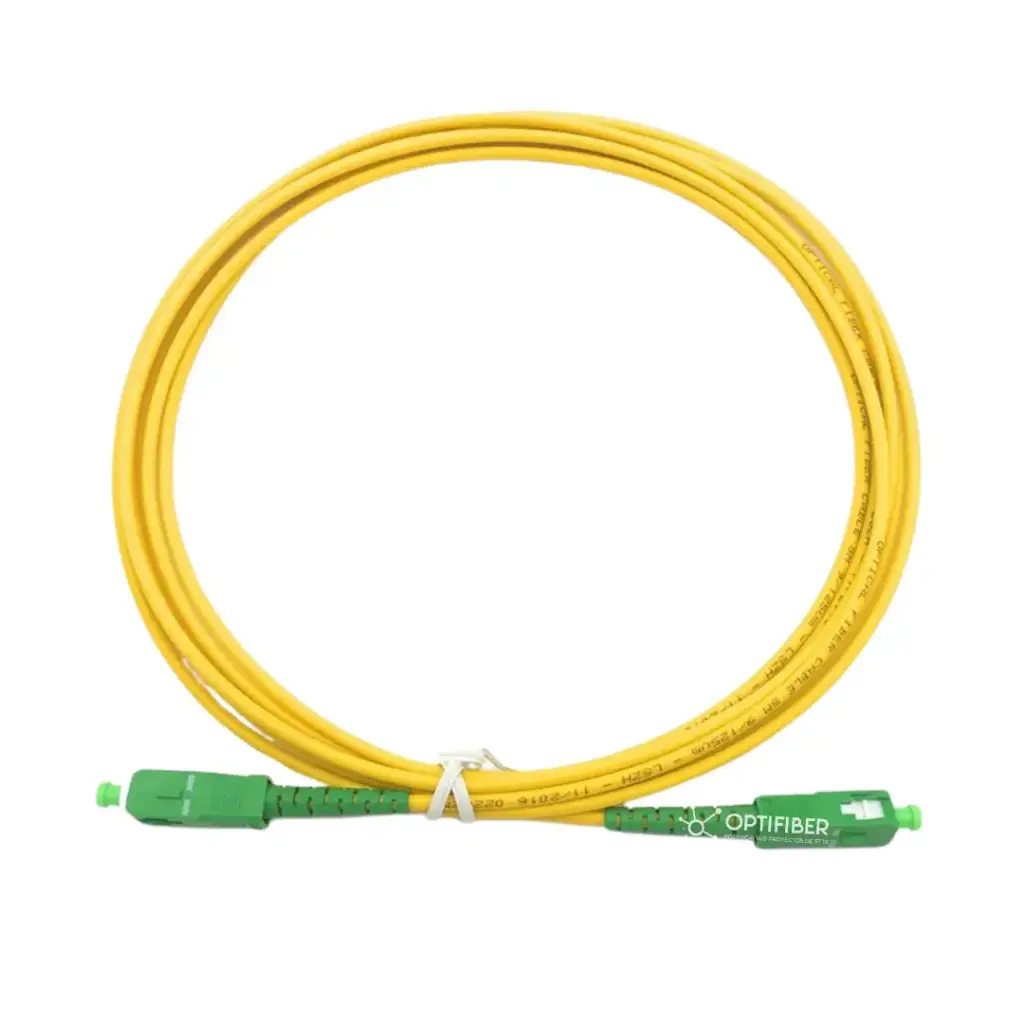 PATCH CORD LC/APC-LC/APC, CABLE DE CONEXIÓN 3,0 MM. 3,0, PVC G652D, SM,SX, 3M