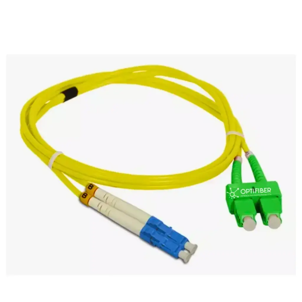PATCH CORD LC/UPC-SC/APC PVC G652D,DUPLEX, 1.5M