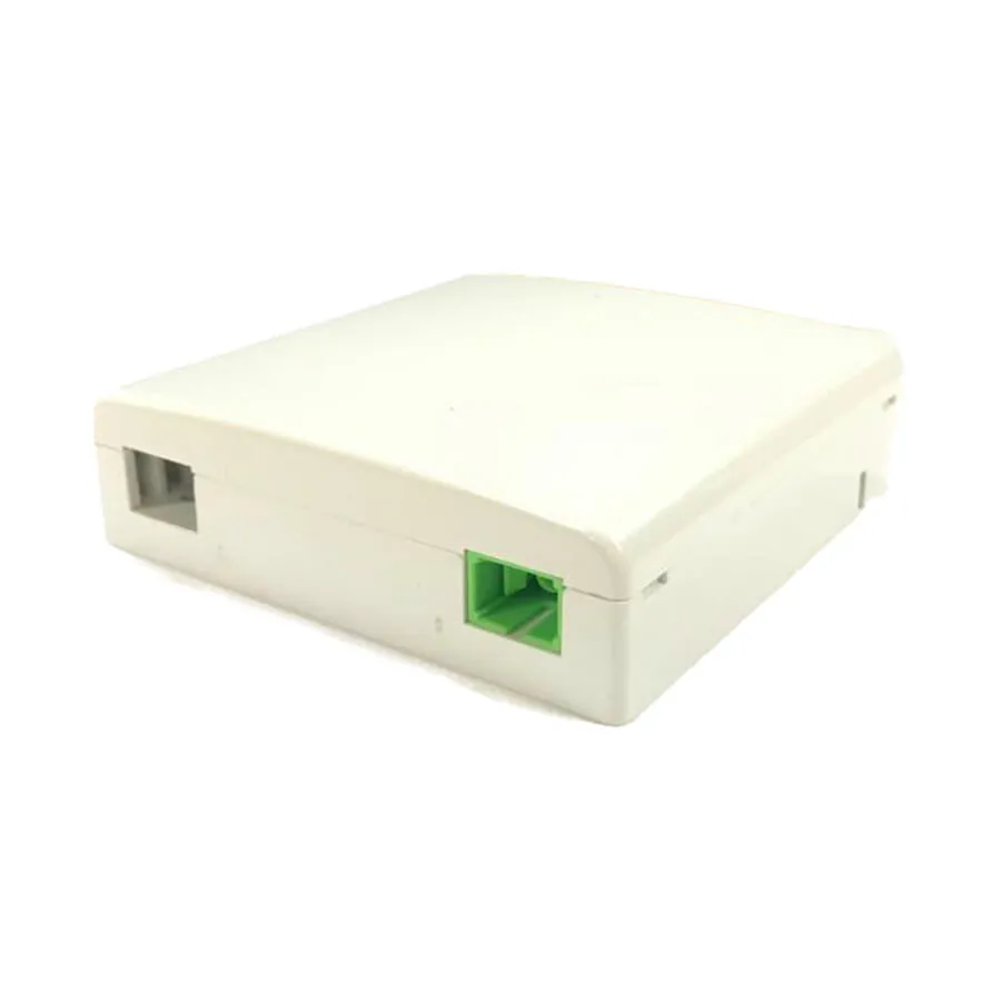 ROSETA FTTH ,S/M,S/M, DE FIBRA OPTICA DE 2 PUERTOS - COLOR BLANCO