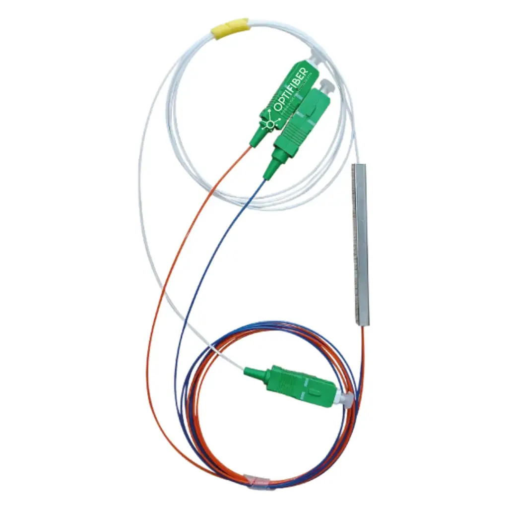 SPLITTER 1X2 CON CONECTORES SC/APC