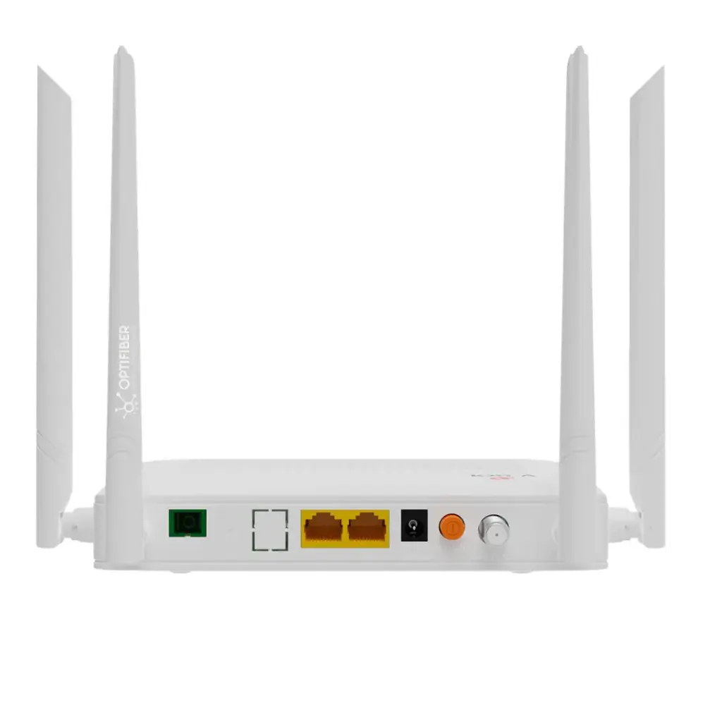 V2802ACT ONU DUAL BAND  XPON CON 1 PUERTO SC/APC + 2 PUERTO LAN GIGABIT WIFI 5 + CATV (V-SOL) 