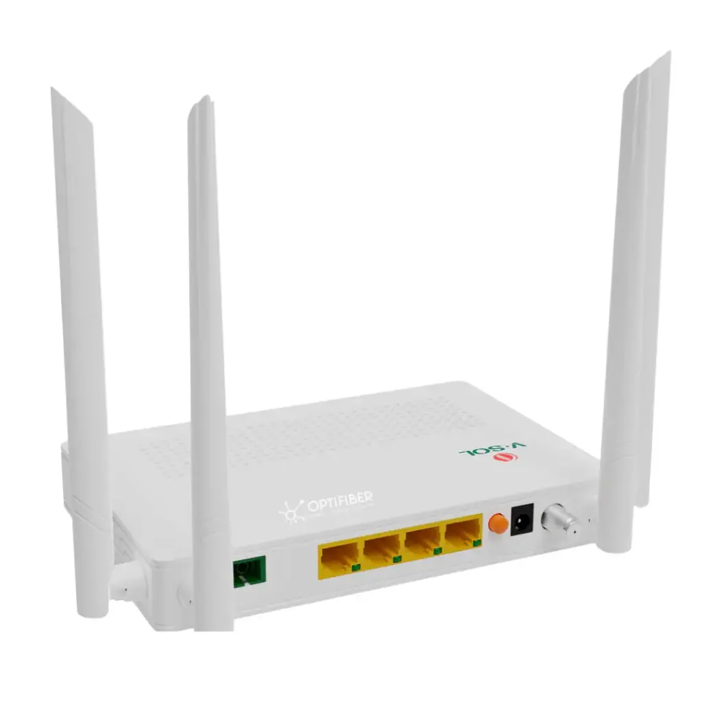 [OPTI092025C06] V2804ACT ONU DUAL BAND G/EPON CON 1 PUERTO SC/APC + 4 PUERTO LAN GIGABIT WIFI 5 + CATV (V-SOL) 