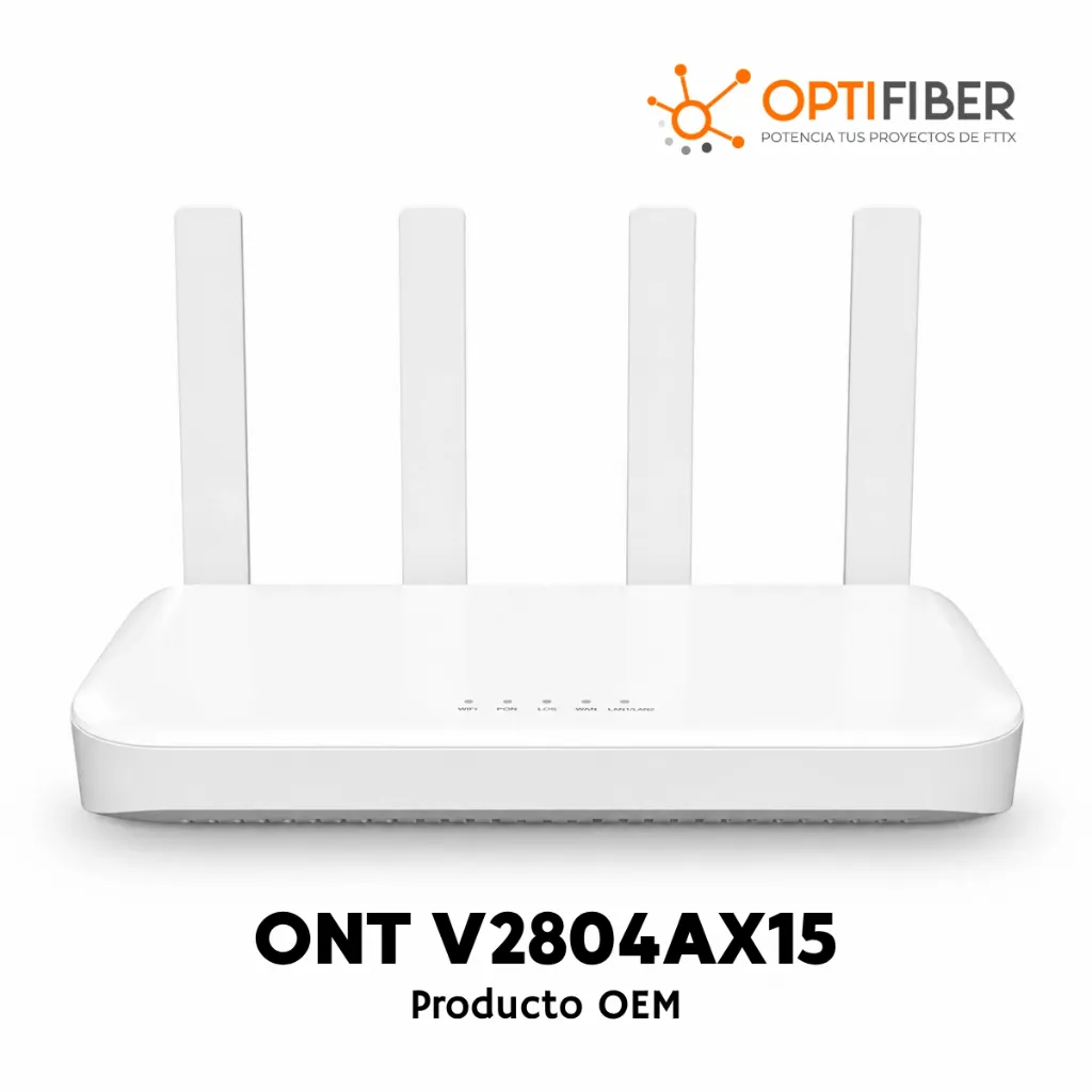 [OPTI092025C007] ONT V2804AX15 - 1XPON + 4GE + WiFi 6 - VSOL, PRODUCTO OEM