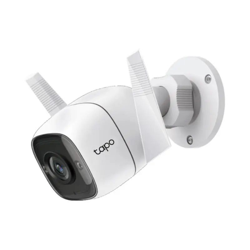 TP-LINK CAMARA TAPO C310 - 3 MP (2304X1296) / WI-FI 2.4 GHZ /  PUERTO ETHERNET 1×100 MBPS / LENTE 3.9MM / VISIÓN NOCTURNA 30M IR / AUDIO BIDIRECCIONAL / MICROSD HASTA 512 GB