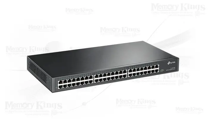 [E0012] TP-LINK SWITCH TL-SG1048 - 48-PORT GIGABIT SWITCH 48× GIGABIT RJ45 PORTS 1U 19-INCH RACK-MOUNTABLE STEEL CASE PLUG AND PLAY