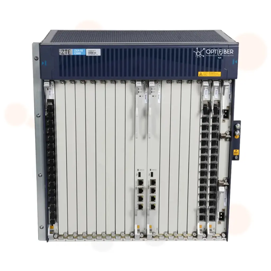 [A0001] OLT C600 ZTE ZXA10 con (Fan+2*SFUC+2* PRVR 19 inch) 10G uplink equipo óptico