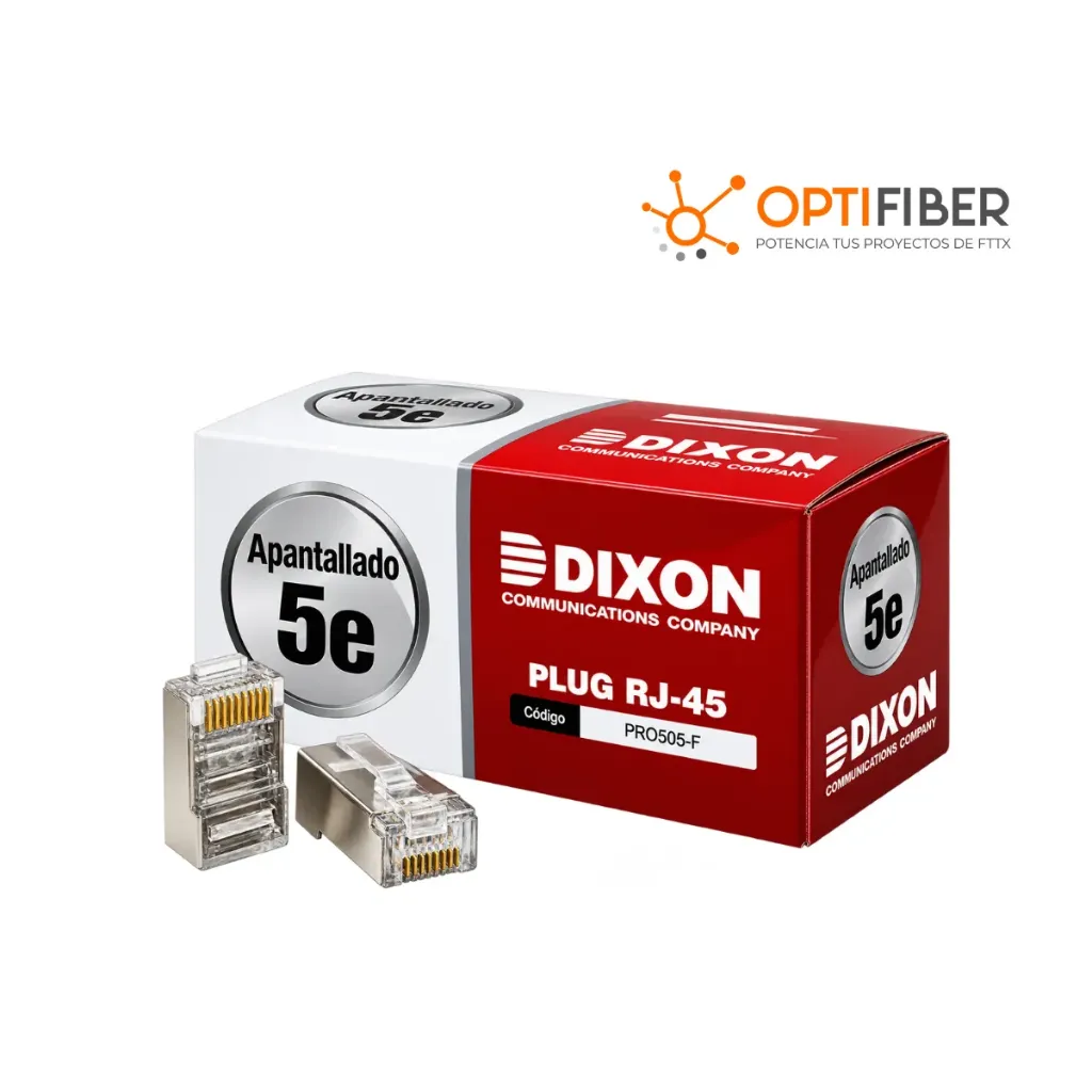 Conectores Dixon Cat5E x CAJA de 100 Und