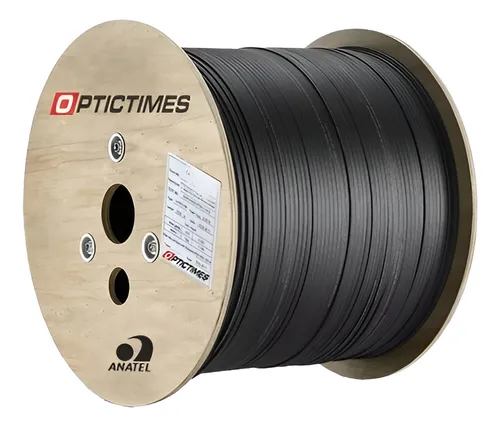 [OPTI00505] FIBRA DROP GJYXCH-1 hilo, G657A2, 1km/bobina OPTICTIMES