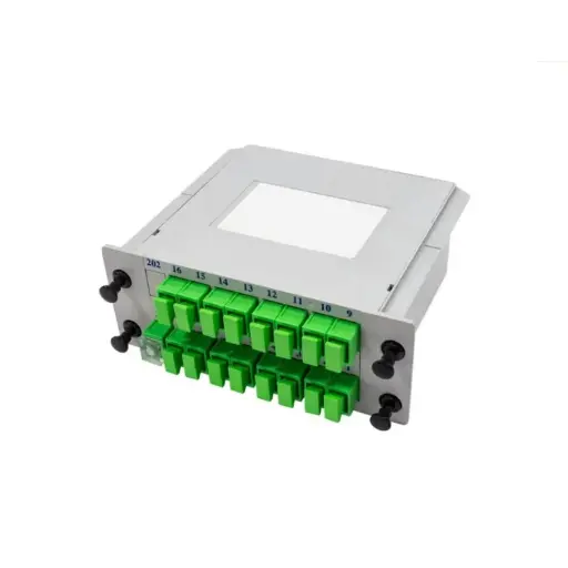 [1X16SC/APC] SPLITTER CASSETE 1X16, SC/APC, G657A1, 0.9mm, 0.35M