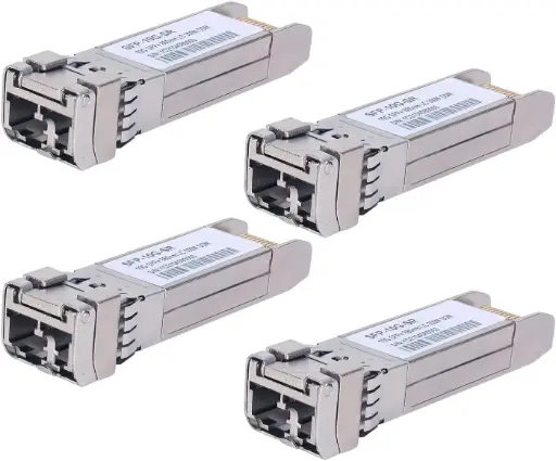Módulo Transceptor de Fibra Óptica 10Gbps SFP+, LC/UPC OM3 OM4 (10Gbase-SR: 850nm 300m) Lote 2  