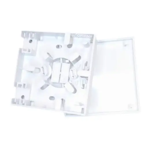 [B0043] ROSETA FTTH ,S/M,S/M, DE FIBRA OPTICA DE 2 PUERTOS - COLOR BLANCO