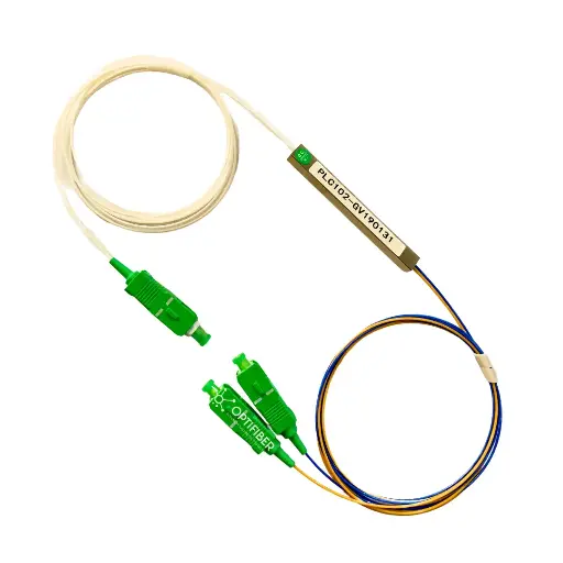 [B0054] splitter desbalanceado 1*2 15/85 SM SC/APC 0.9 mm 1m