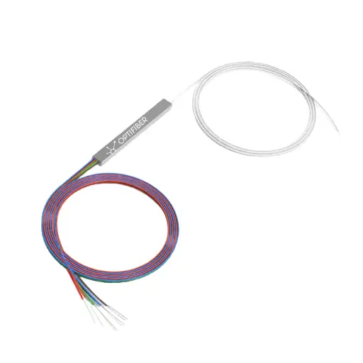 [B0061] SPLITTER DESVALANCEADO 1X2 SIN CONECTOR, 0.9MM, 1M, RELACIÓN 5*95