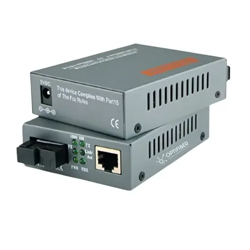 [B0065] HTB-GS-03-20KM: MEDIA CONVERTER (PAR) BASE 1000 A-B DE 20KM DE ALCANCE DE 1 PUERTO RJ45 (NETLINK)
