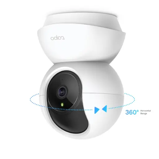 [E0005] TP-LINK CAMARA TAPO C210 - 3MP (2304 x 1296) / WI-FI 2.4 GHZ / PUERTO ETHERNET 1× 100 MBPS / RANGO DE VISTA H-360° V-114° / LENTE 3.83MM / VISIÓN NOCTURNA 10M IR / AUDIO BIDIRECCIONAL / MICROSD HASTA 512 GB