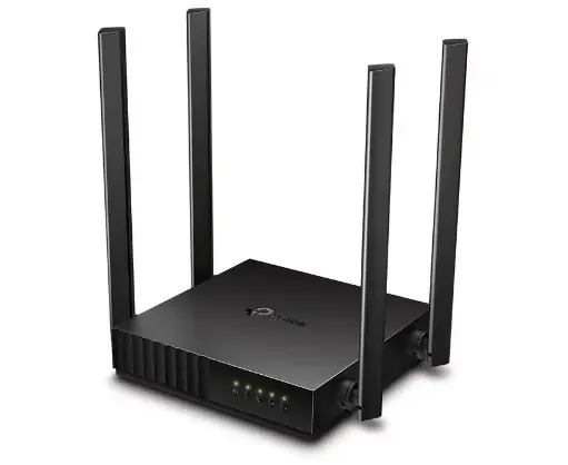 [E0008] TP-LINK ROUTER ARCHER C64 - ROUTER WI-FI 5 / AC1200 DUAL-BAND 5 GHZ: 867 MBPS (802.11AC) 2.4 GHZ: 400 MBPS (802.11N) / 4 FIXED HIGH-PERFORMANCE ANTENNAS / 1 GIGABIT WAN PORT 4 GIGABIT LAN PORTS