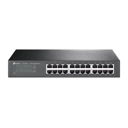 [E0011] TP-LINK SWITCH TL-SG1024 - 24-PORT GIGABIT SWITCH 24× GIGABIT RJ45 PORTS 1U RACK-MOUNTABLE STEEL CASE PLUG AND PLAY