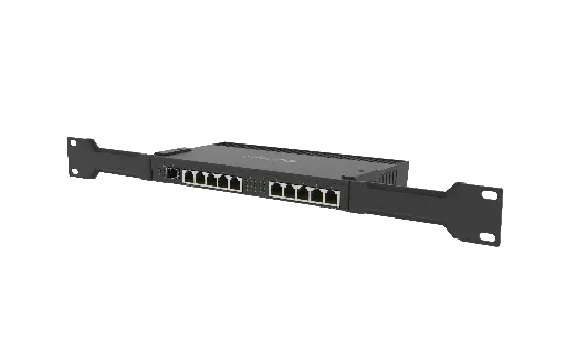 [E0014] MIKROTIK RB4011IGS+RM - ROUTERBOARD 4011IGS+ WITH ANNAPURNA ALPINE AL21400 CORTEX A15 CPU (4-CORES, 1.4GHZ PER CORE), 1GB RAM, 10XGBIT LAN, 1XSFP+ PORT, ROUTEROS L5, DESKTOP CASE, RACKMOUNT EARS, PSU