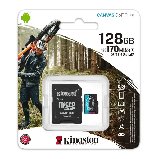 [F0002] Memoria Micro-Sd Kingston Canvas GOPlus, 128Gb