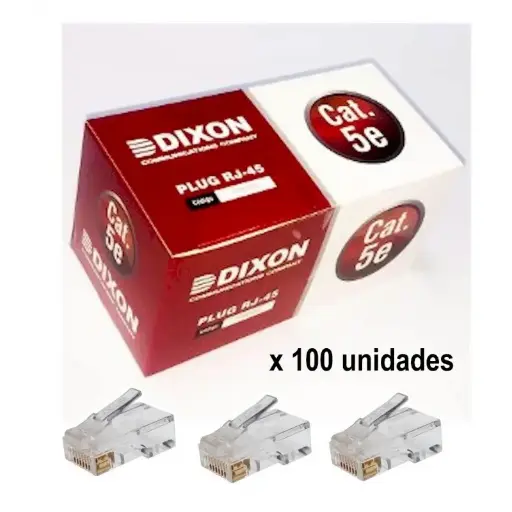 [F0034] DIXON PLUG CAT. 5E x 100 UNIDS